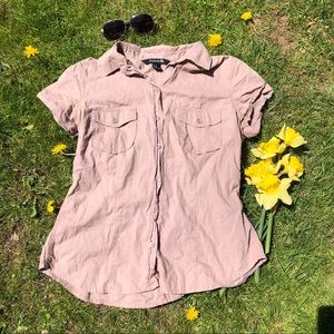 (🌼2 FOR $5 DEAL!) Forever 21 Tan Button-Up Shirt